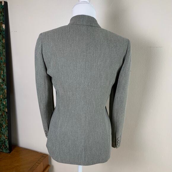 Ann Taylor Petite Sz 2P/4P Pant Suit w/ Blazer Jacket Gray Career Work 
Minimal - Picture 6 of 12
